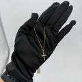 GARGANTILLA CRUZ DIAMANTE LAB