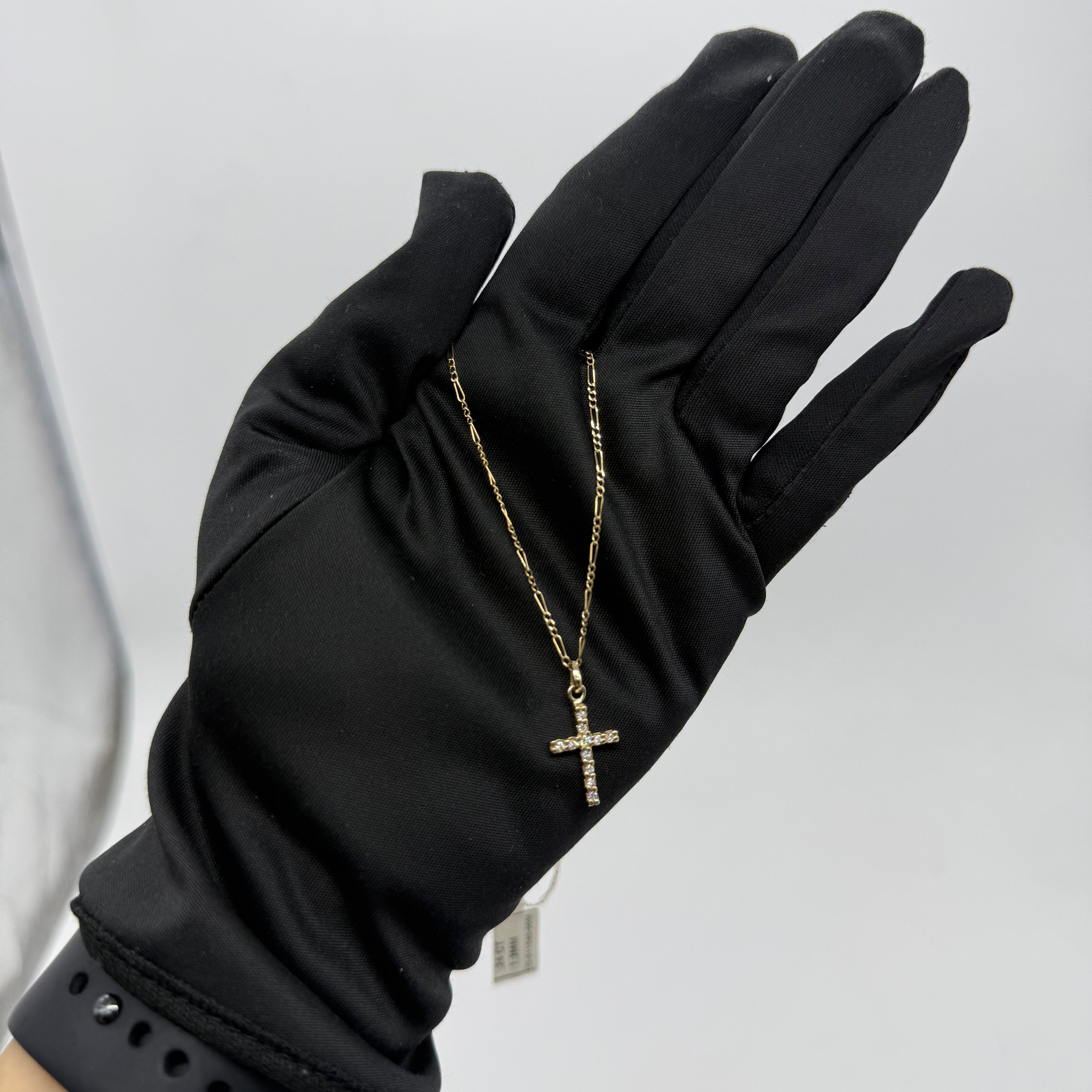 GARGANTILLA CRUZ DIAMANTE LAB
